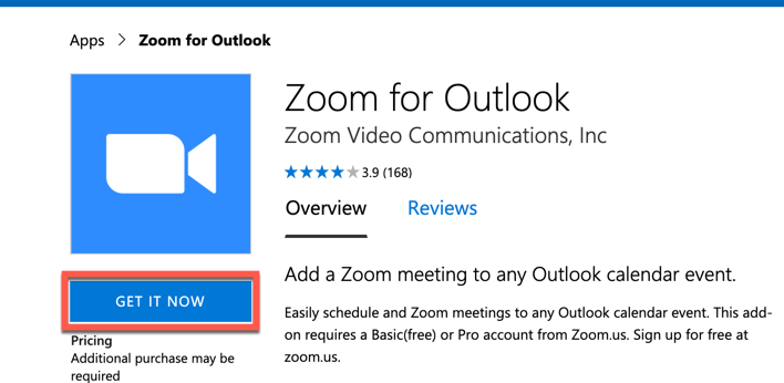 إضافة ZOOM إلى OUTLOOK